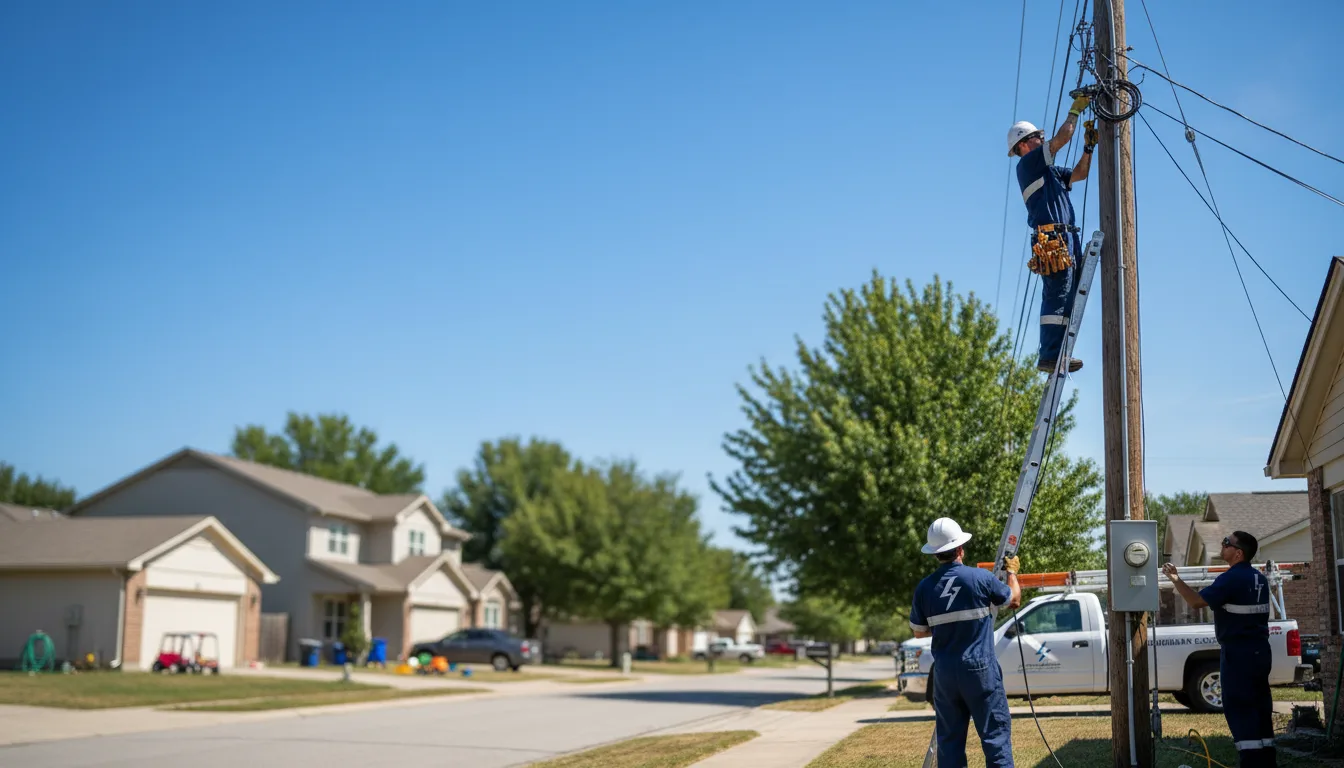 Residential electrician providing installation services in Grand River, OH